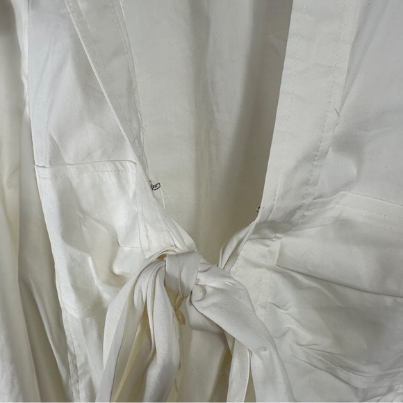 BCBG MaxAzria Cream Tie-Front Blouse - Picture 5 of 12